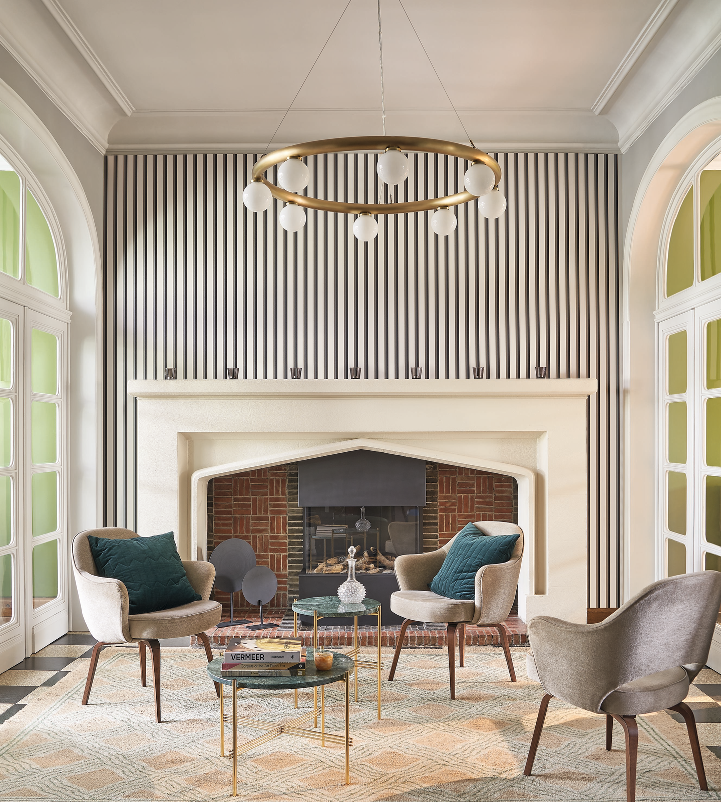 Kuitutapetti Casadeco Derby 89329286 Country Club Noir Naturel 10,05m