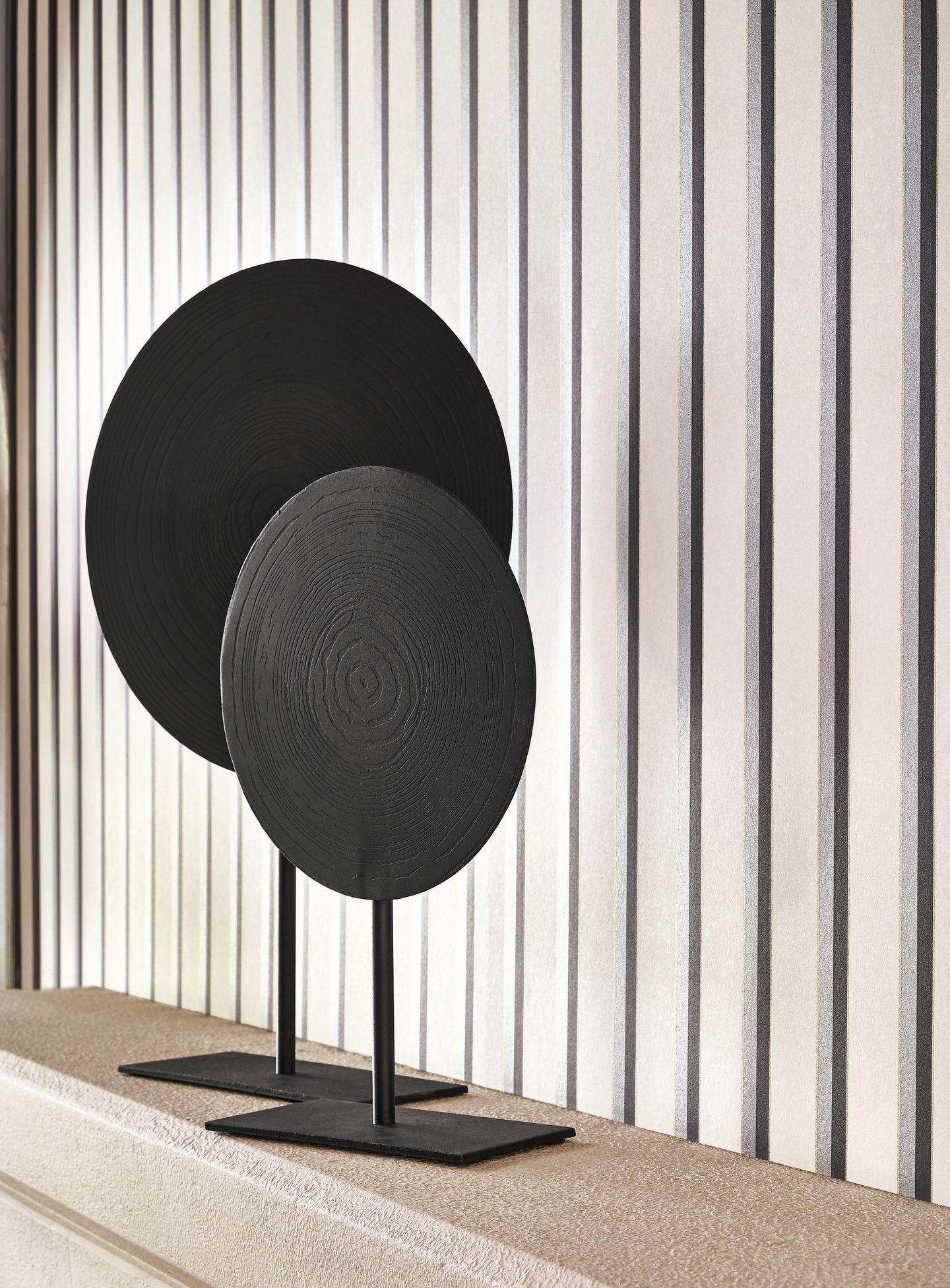 Kuitutapetti Casadeco Derby 89329286 Country Club Noir Naturel 10,05m