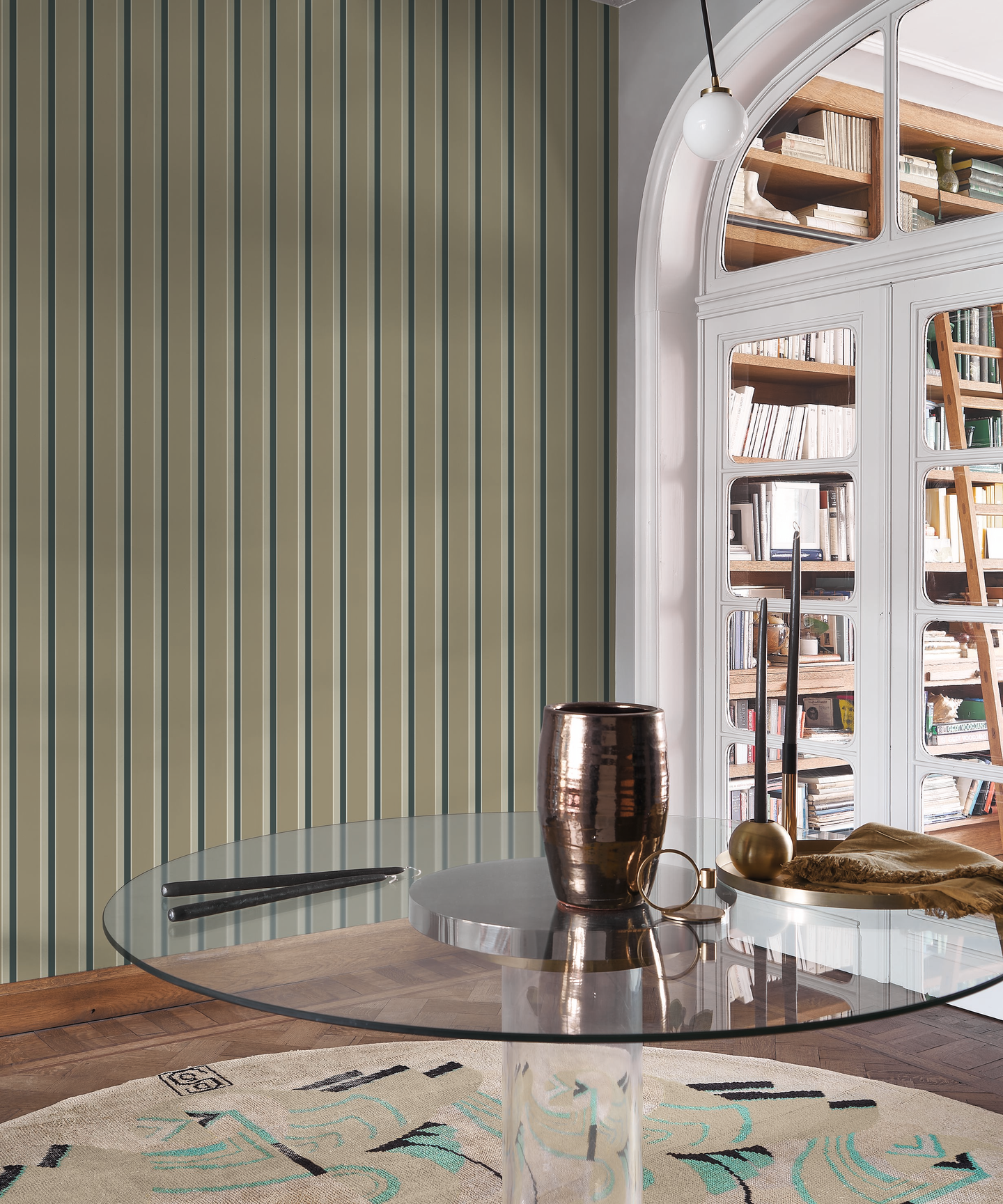 Kuitutapetti Casadeco Derby 89327850 Country Club Vert Kaki 10,05m