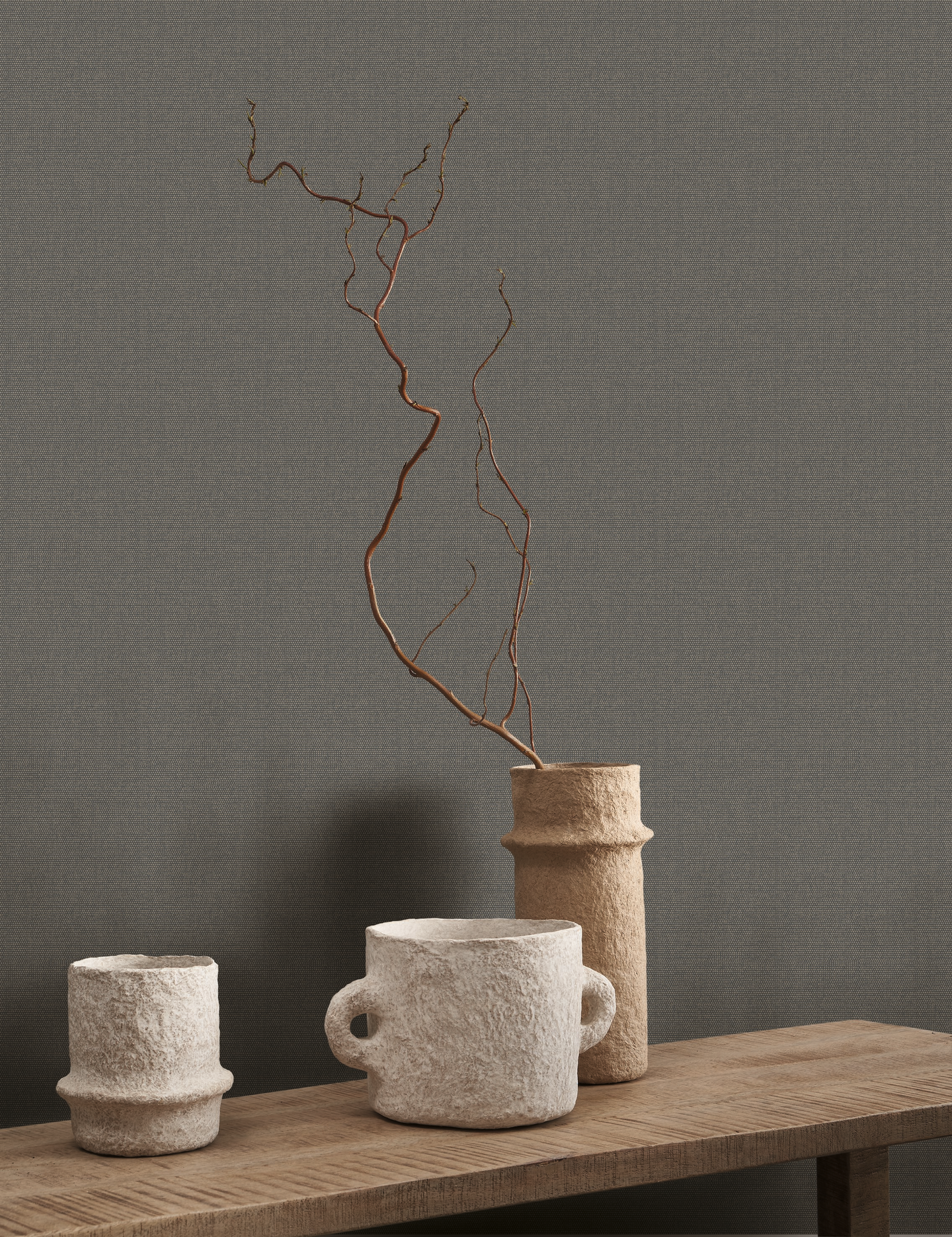 Kuitutapetti Casadeco Derby 82079530 Canevas Noir 10,05m