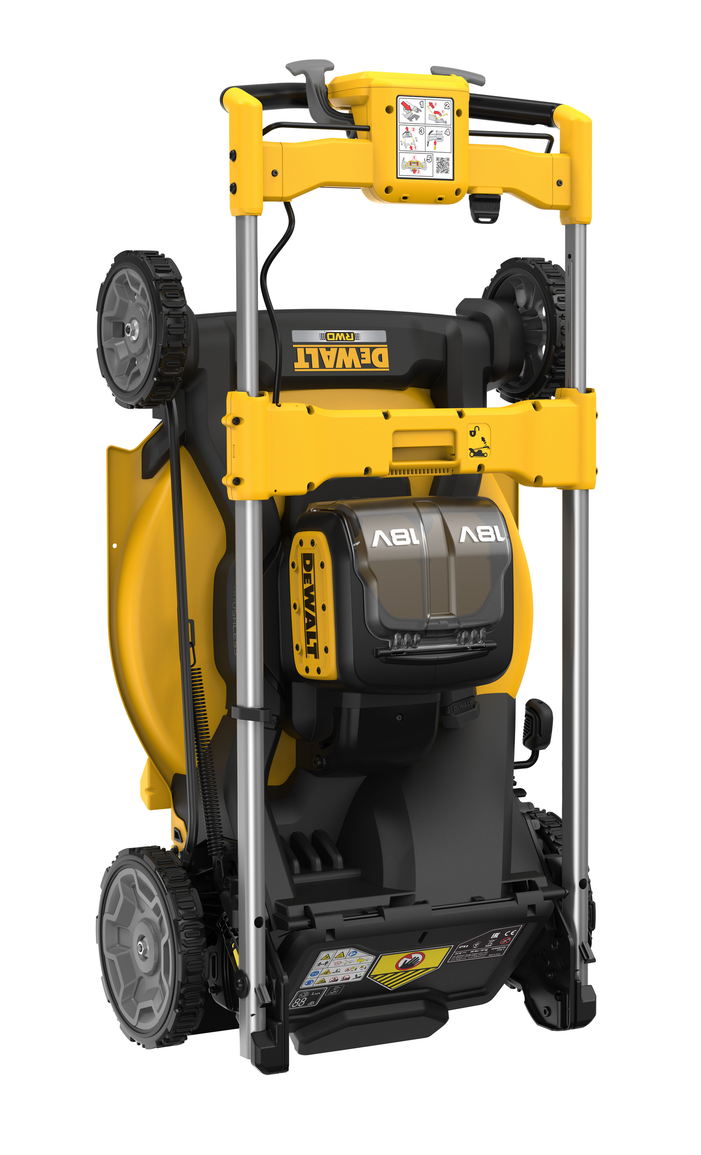Akkuruohonleikkuri DeWalt DCMWSP156W2 2x18V 2x8,0Ah