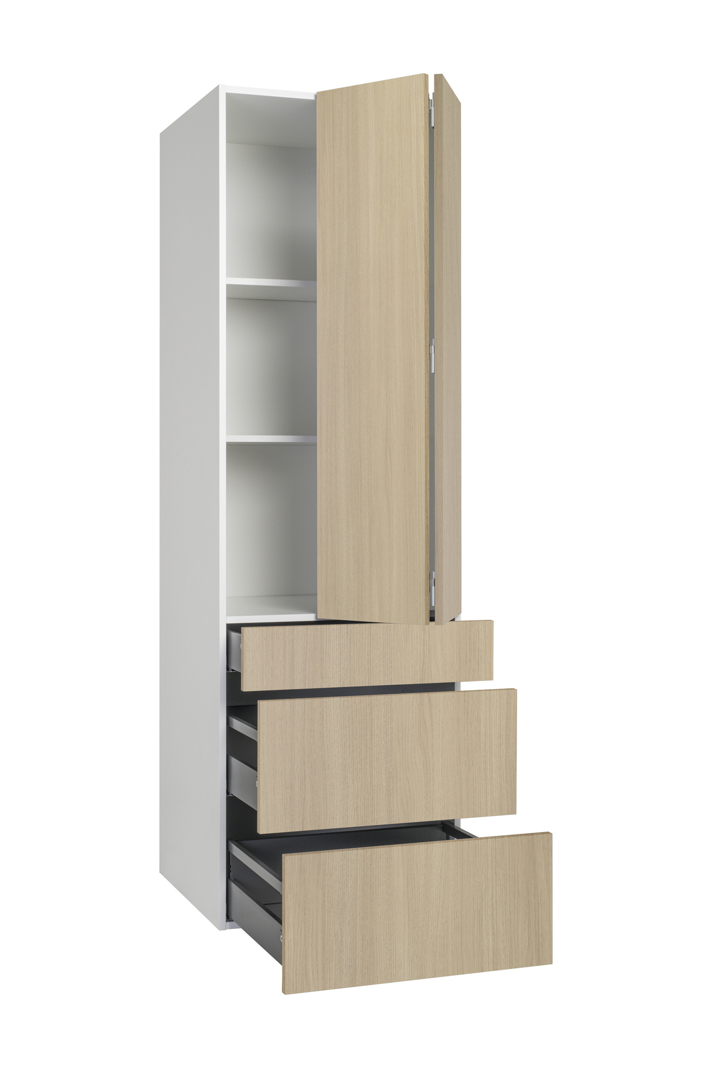 Aamiaiskaappi Cello Keittiö 192cm 3 laatikolla oikeakätinen