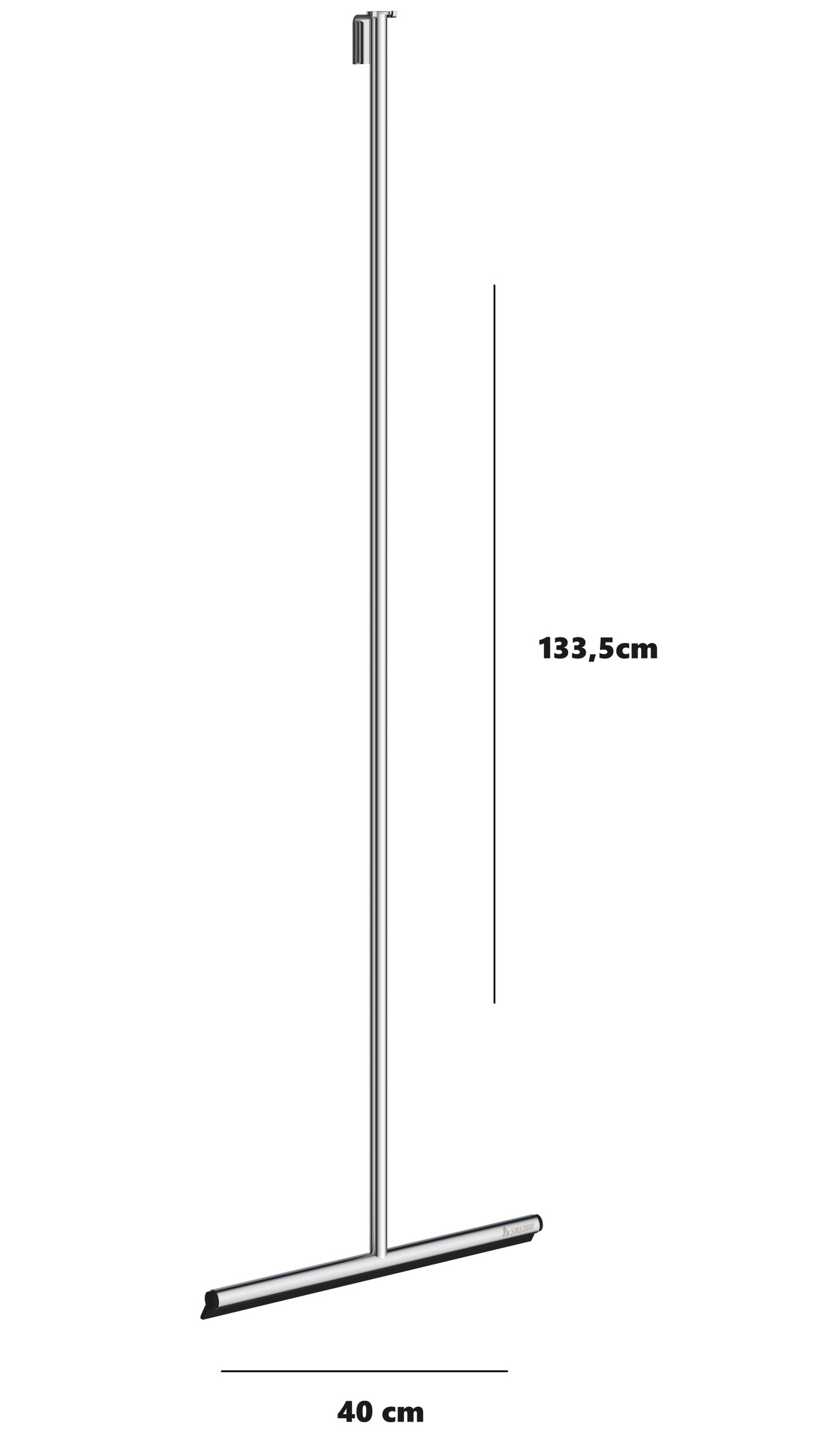 Suihkulattialasta Smedbo Sideline DK2170 kiiltävä kromi