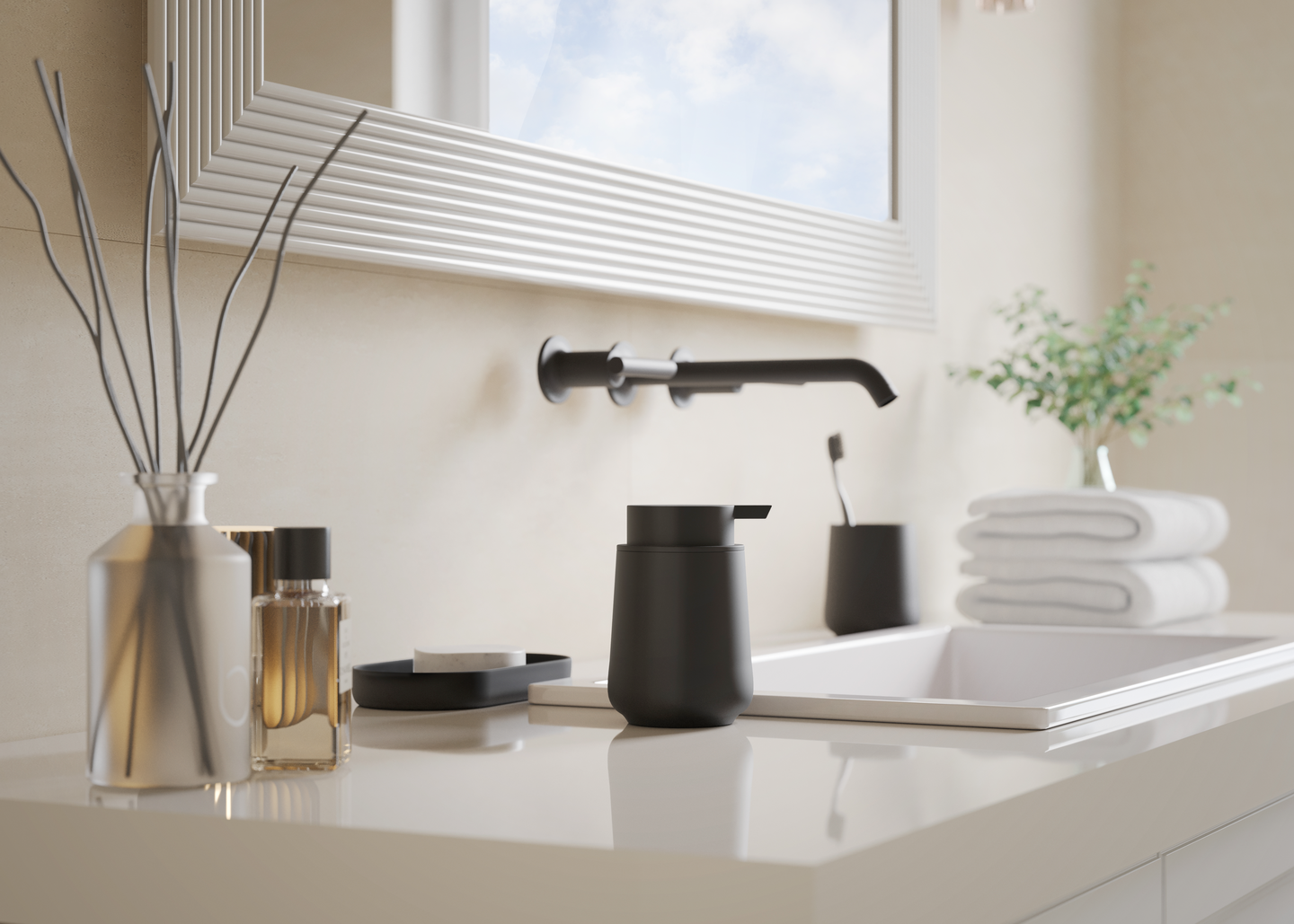 Saippua-annostelija musta Beslagsboden BB571