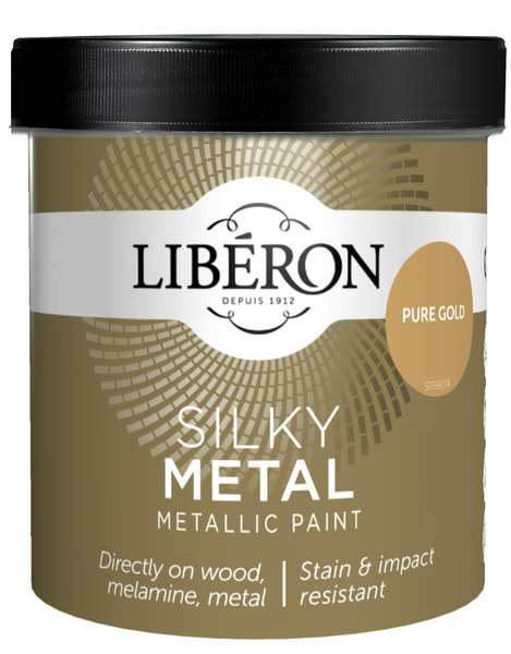 METALLIEFEKTIMAALI LIBERON SILKY 500ml PURE GOLD