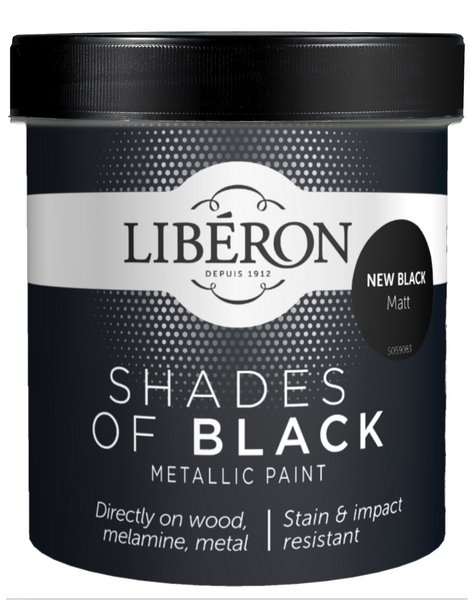 METALLIEFEKTIMAALI LIBERON 500ml BLACK MATT
