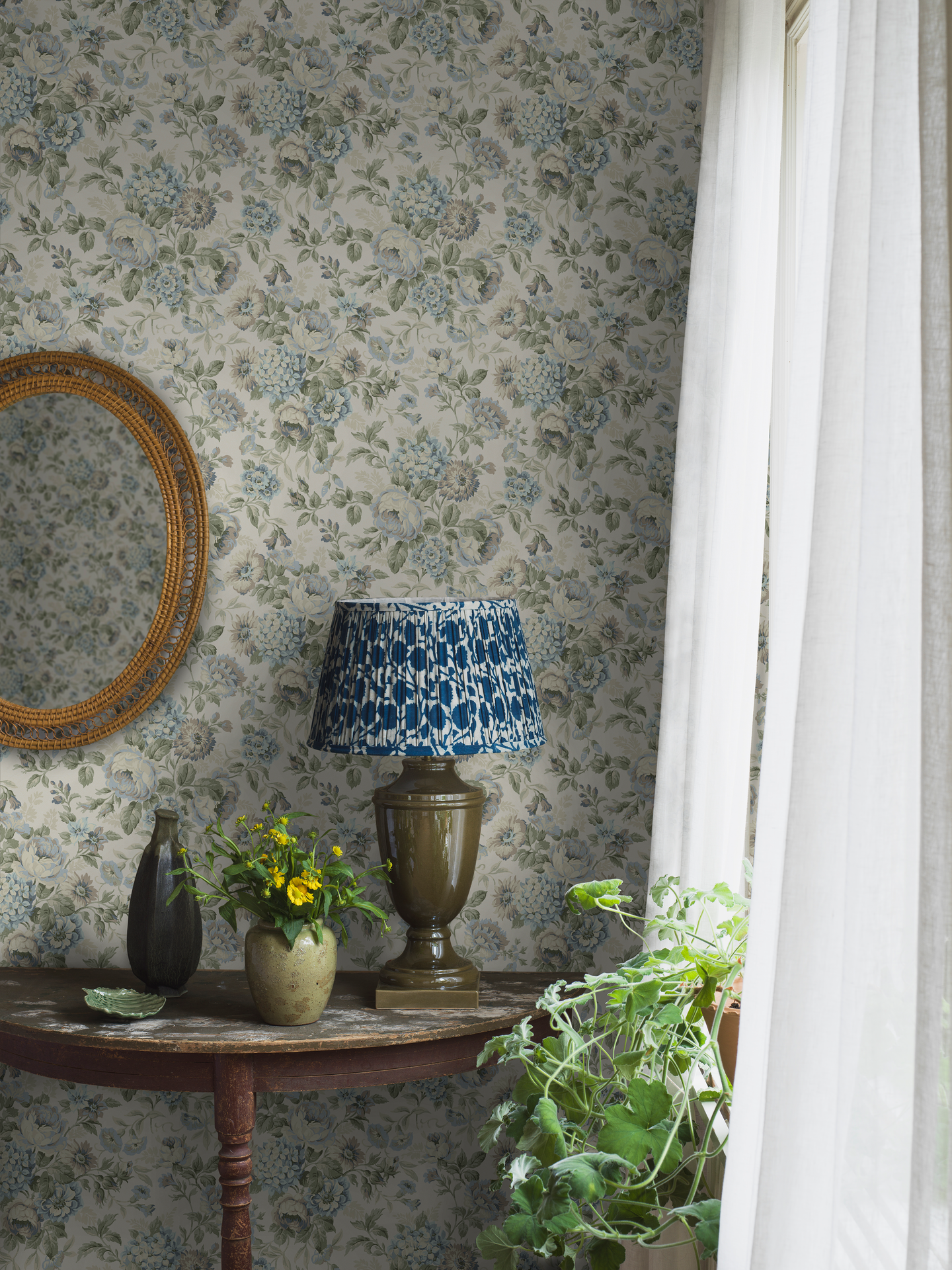 Kuitutapetti Boråstapeter Orangeri 5726 Hortensia 10,05m