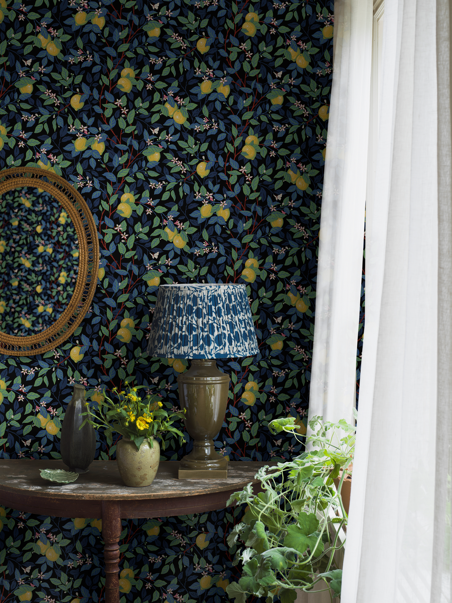 Kuitutapetti Boråstapeter Orangeri 5703 Citronträd 10,05m