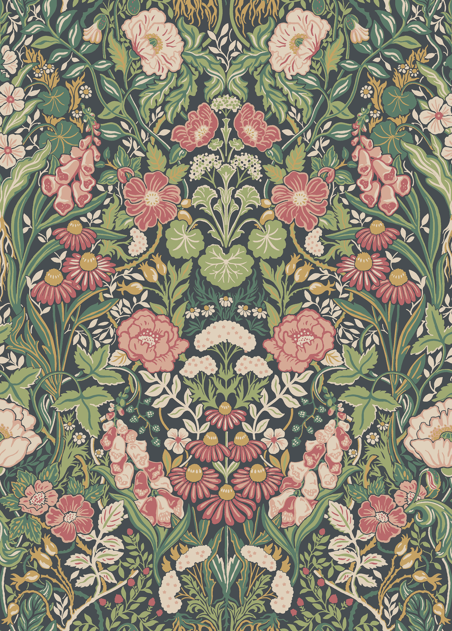 Kuitutapetti Boråstapeter Orangeri 5721 Örtagård 10,05m