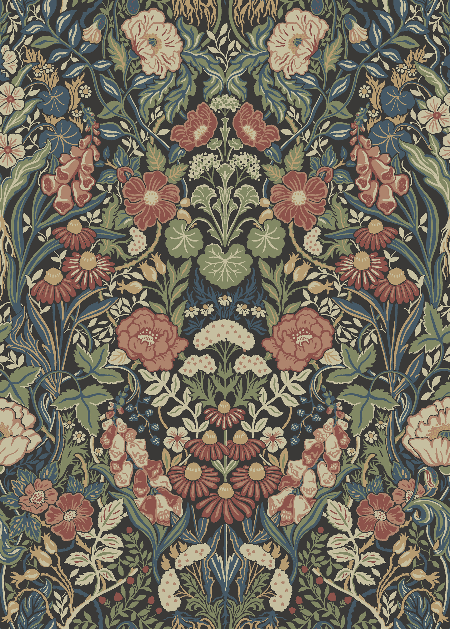 Kuitutapetti Boråstapeter Orangeri 5722 Örtagård 10,05m