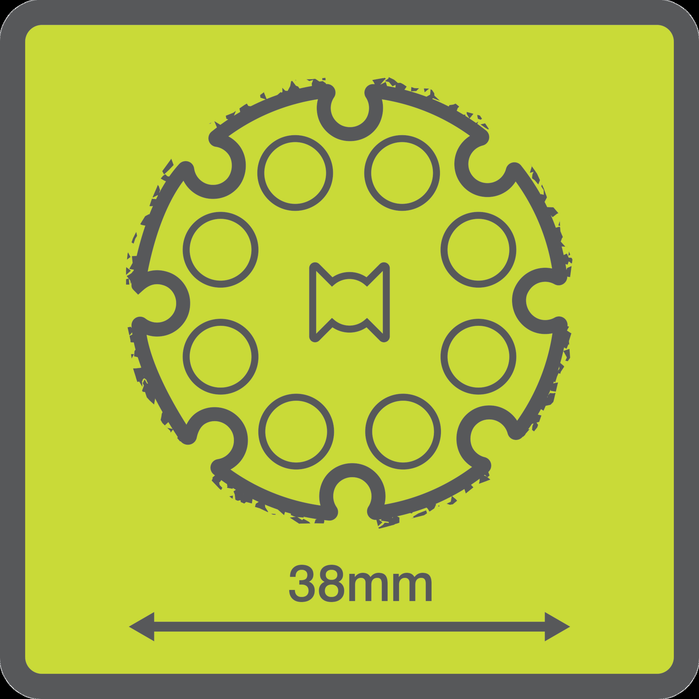 Katkaisulaikka Ryobi puulle Twist Lock 38mm