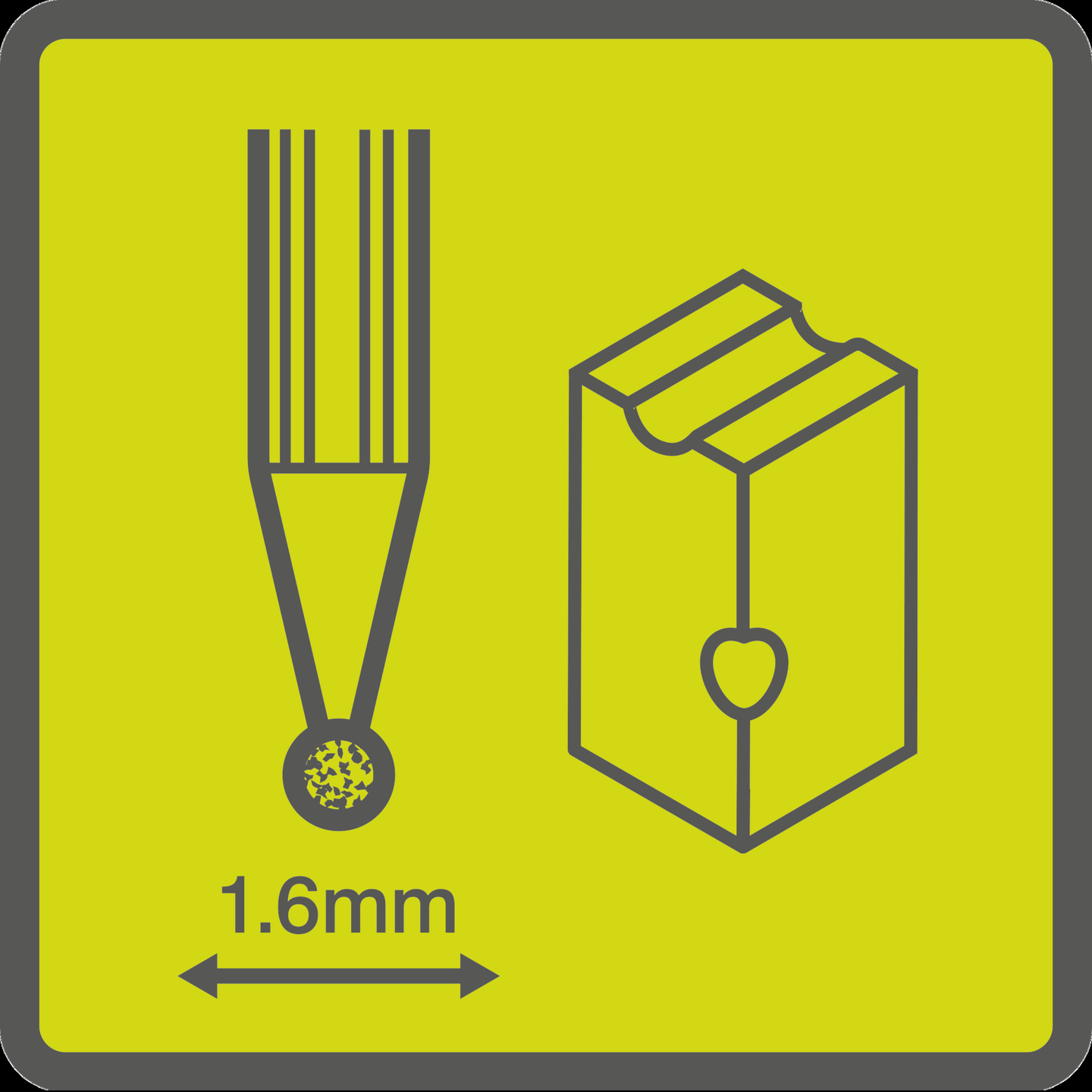 Kaiverrinterä Ryobi pieni pallopää 1,6mm