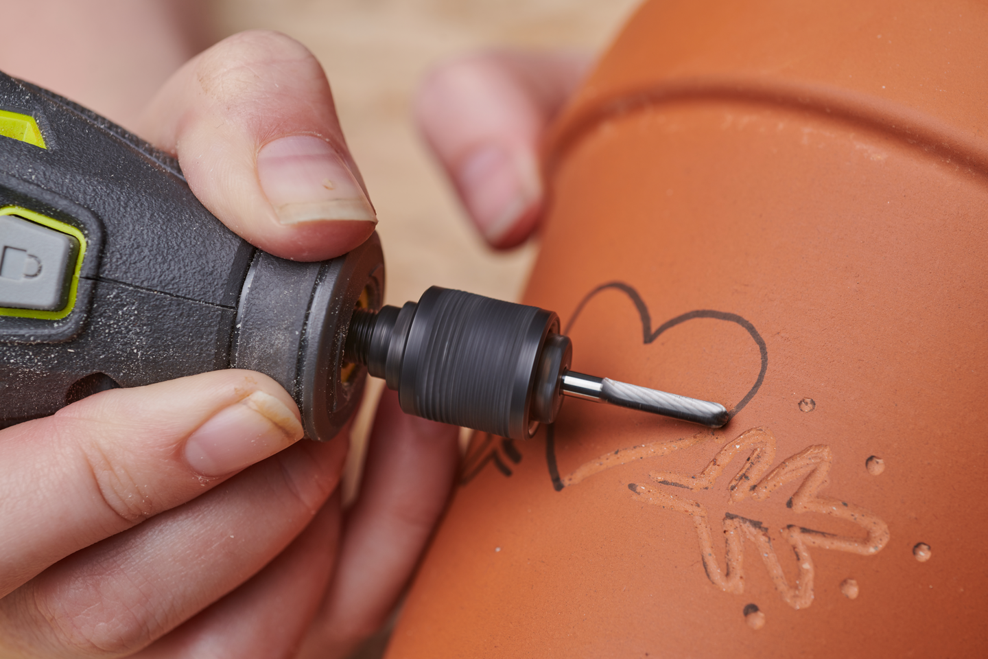 Volframikarbiditerä Ryobi lieriömäinen terävällä kärjellä 3,2mm