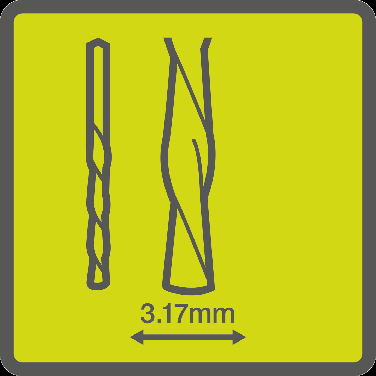 Poranterä Ryobi puulle ja muoville 3,2mm 4kpl