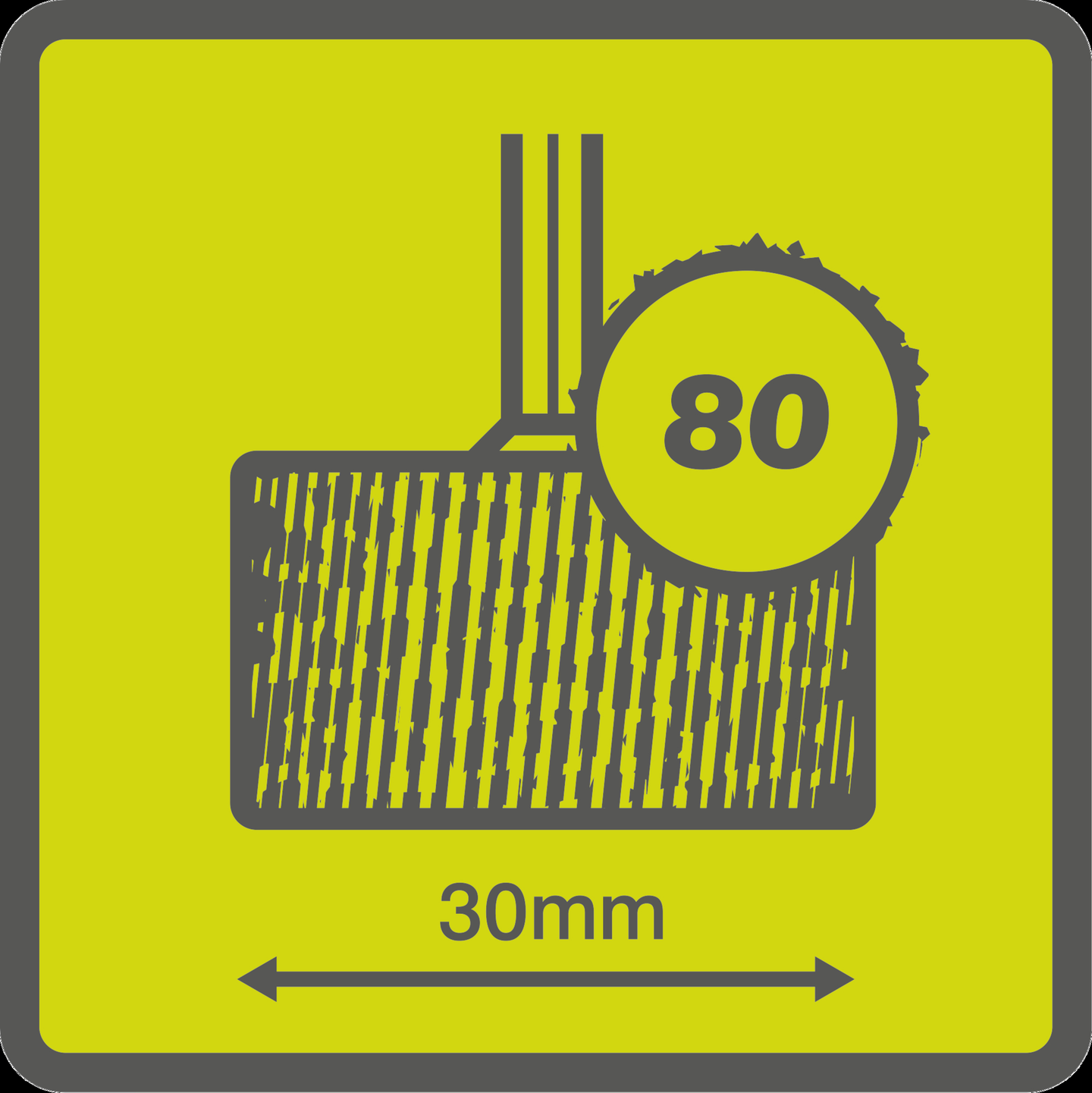 Lamellihiomalaikka Ryobi karkeus 80