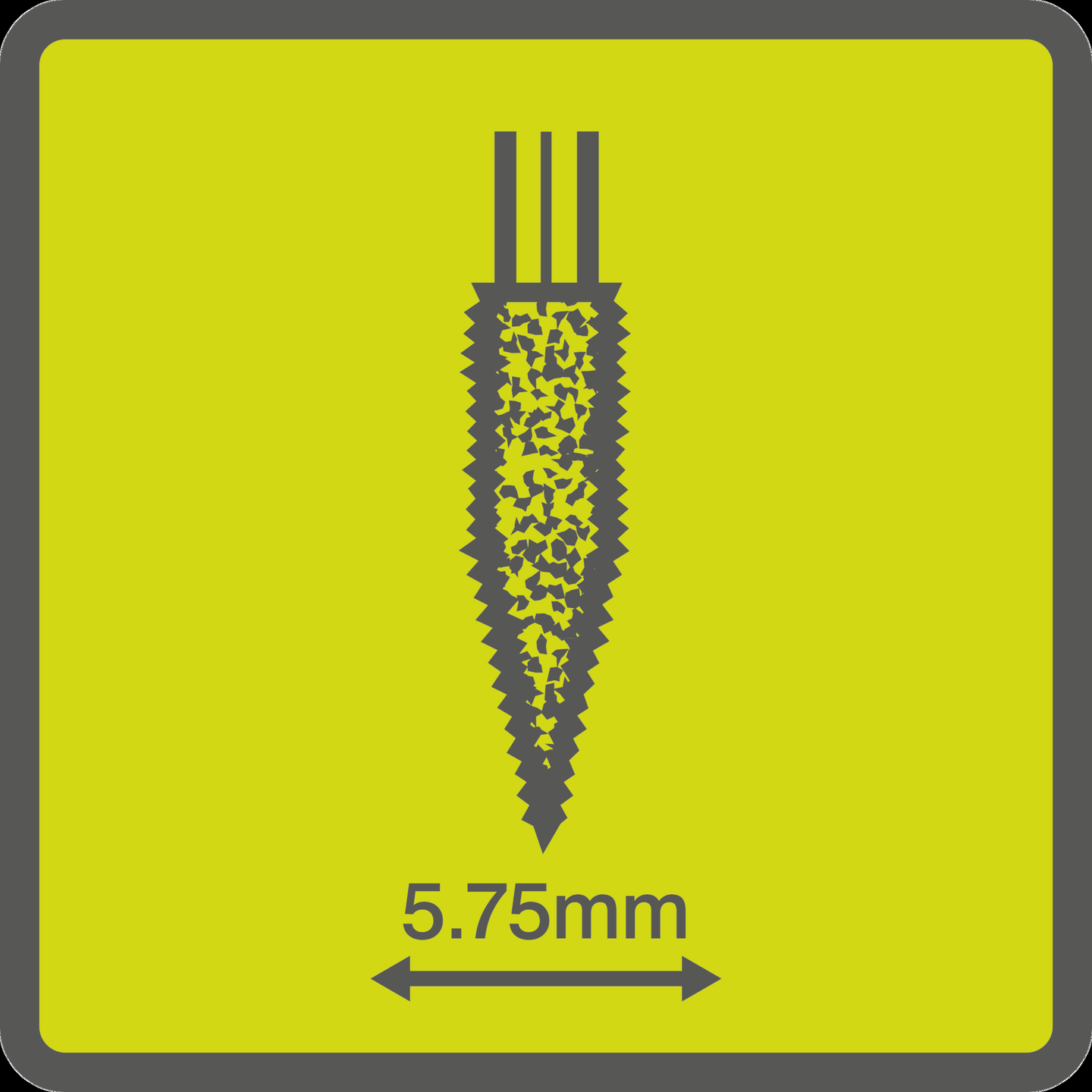 Kovametallijyrsin Ryobi struktuurihammastettu sileään viimeistelyyn