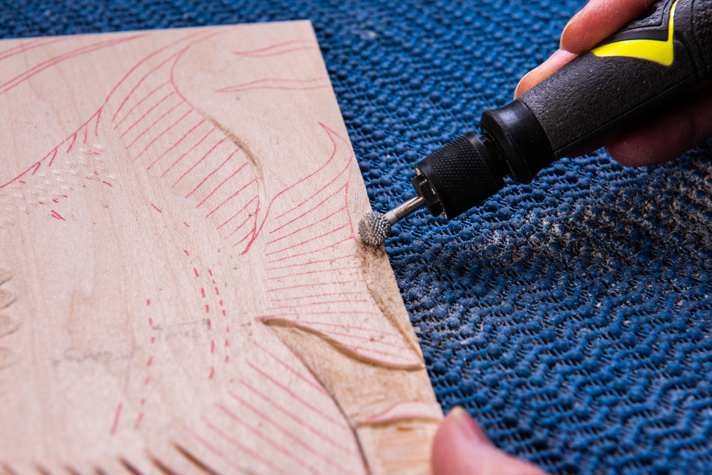 Kovametallijyrsin Ryobi struktuurihammastettu sileään viimeistelyyn