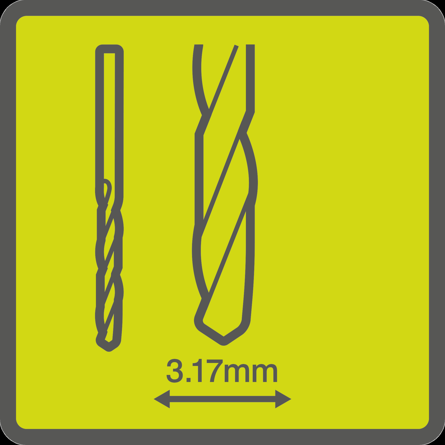 Tarkkuusporanterä Ryobi kipsilevylle 3,2mm 8kpl