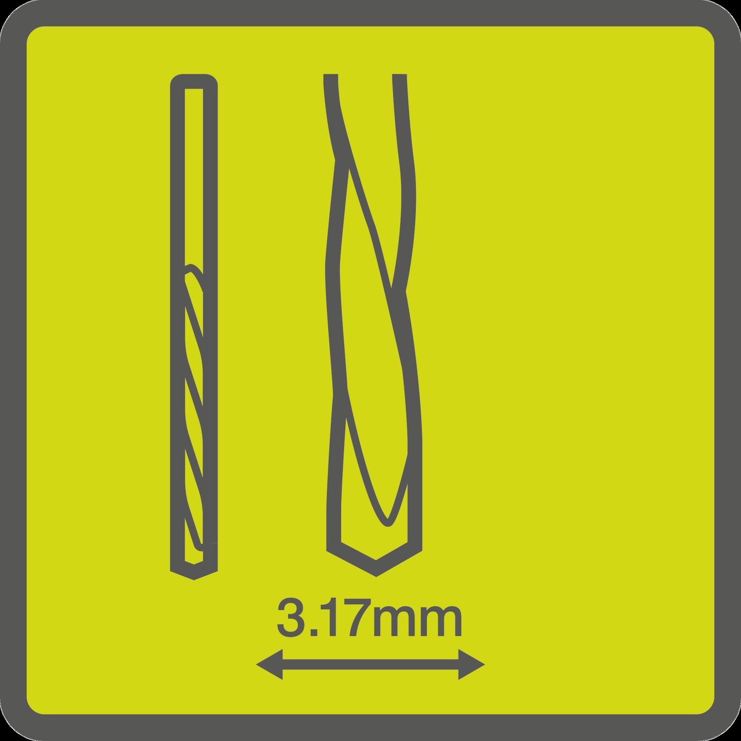 Jyrsinterä Ryobi kipsilevylle 3,2mm 8kpl