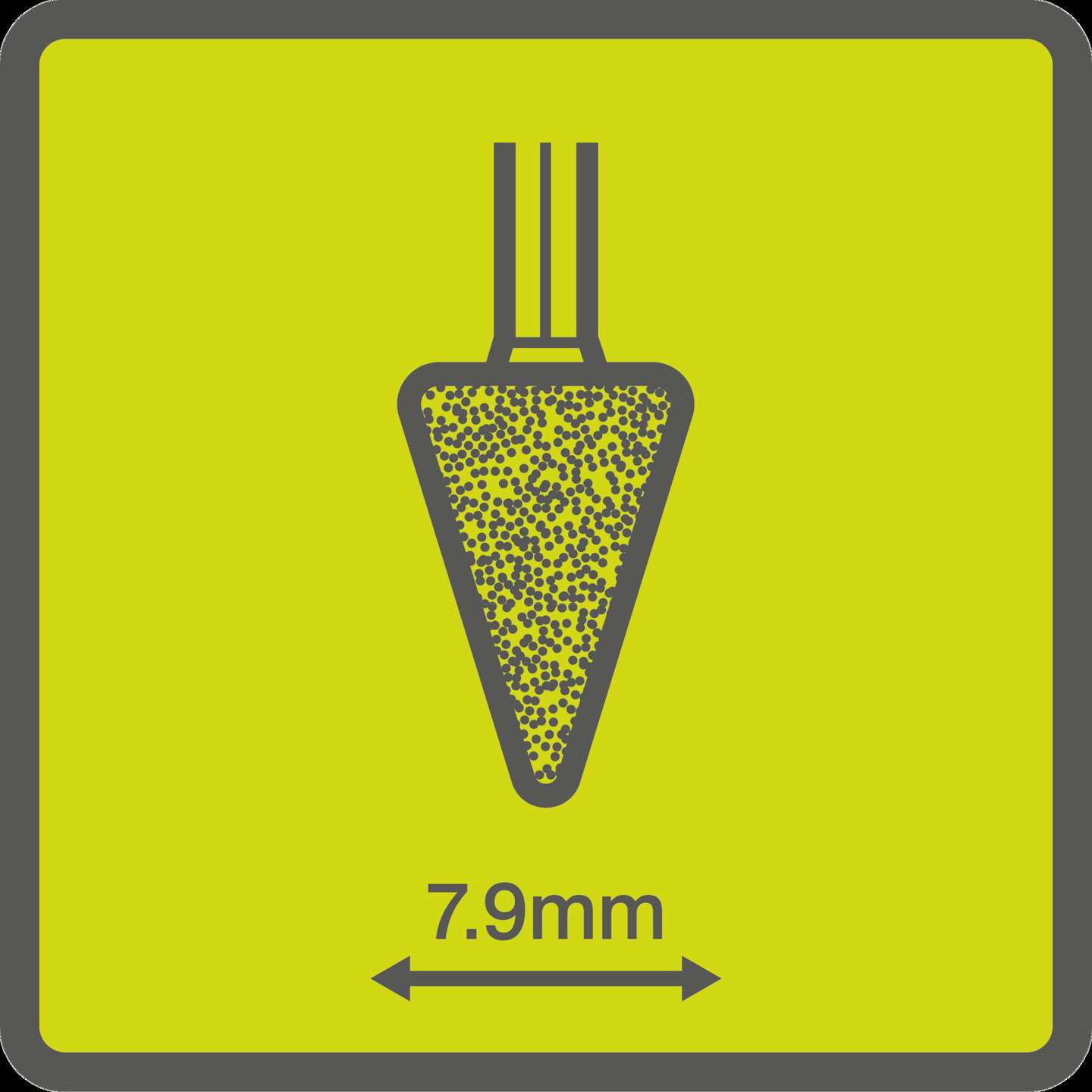 Hiomakivi Ryobi kartionmuotoinen 7,9mm 2kpl