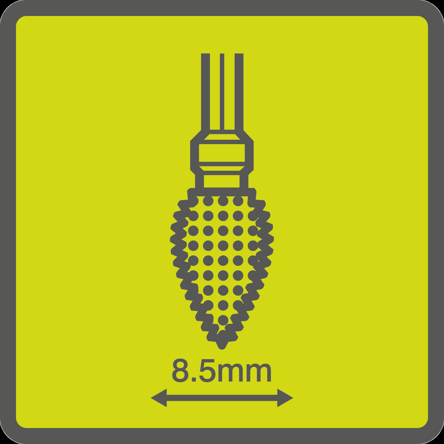 Kovametallijyrsin Ryobi struktuurihammastettu karkeaan viimeistelyyn
