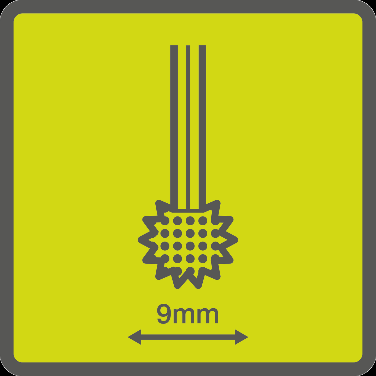 Kovametallijyrsin Ryobi struktuurihammastettu karkeaan viimeistelyyn