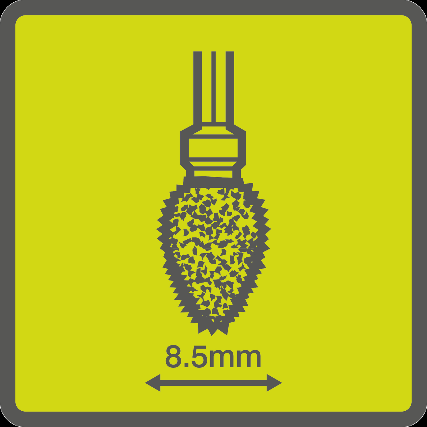 Kovametallijyrsin Ryobi struktuurihammastettu sileään viimeistelyyn