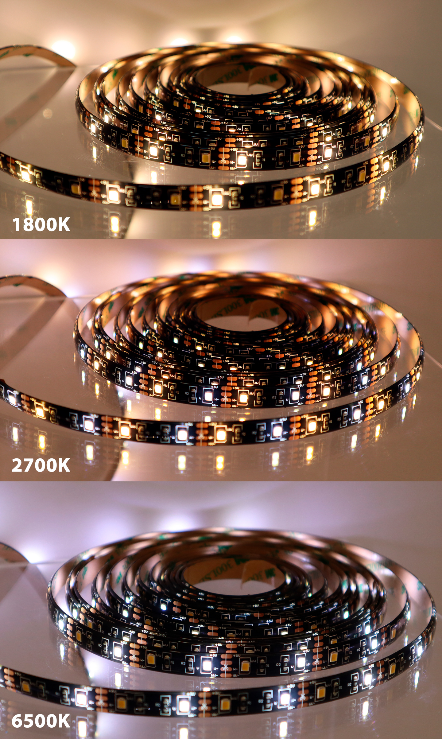 Led-valonauha Led Energie USB CCT 5m kaukosäädin