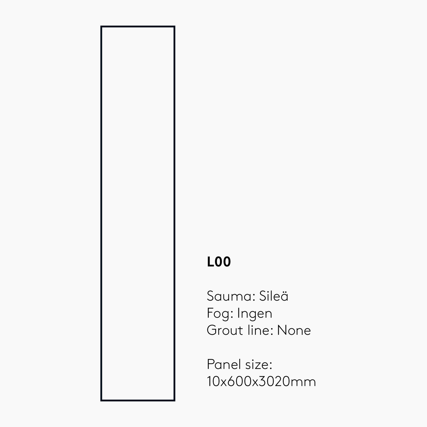 Sisustuslevy Fibo 5233L00 Light Sand 60x302cm