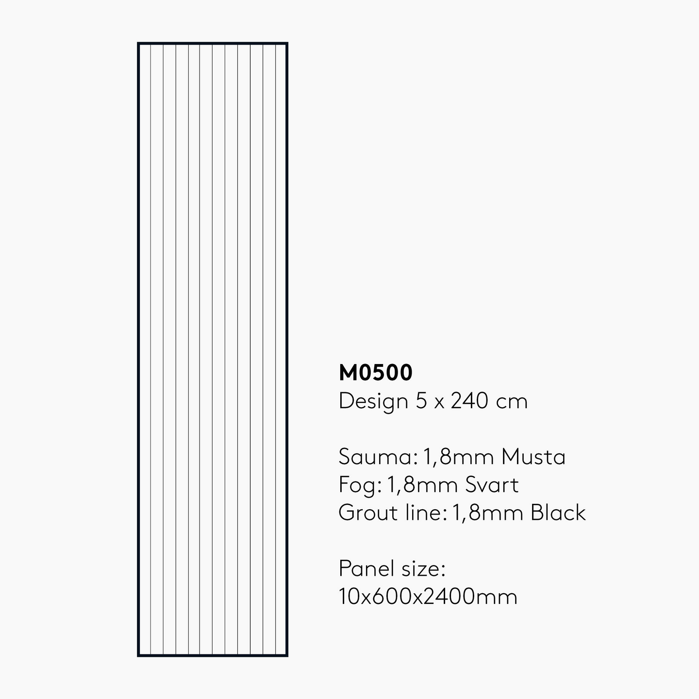 Sisustuslevy Fibo 4633M0500 Dark Wood