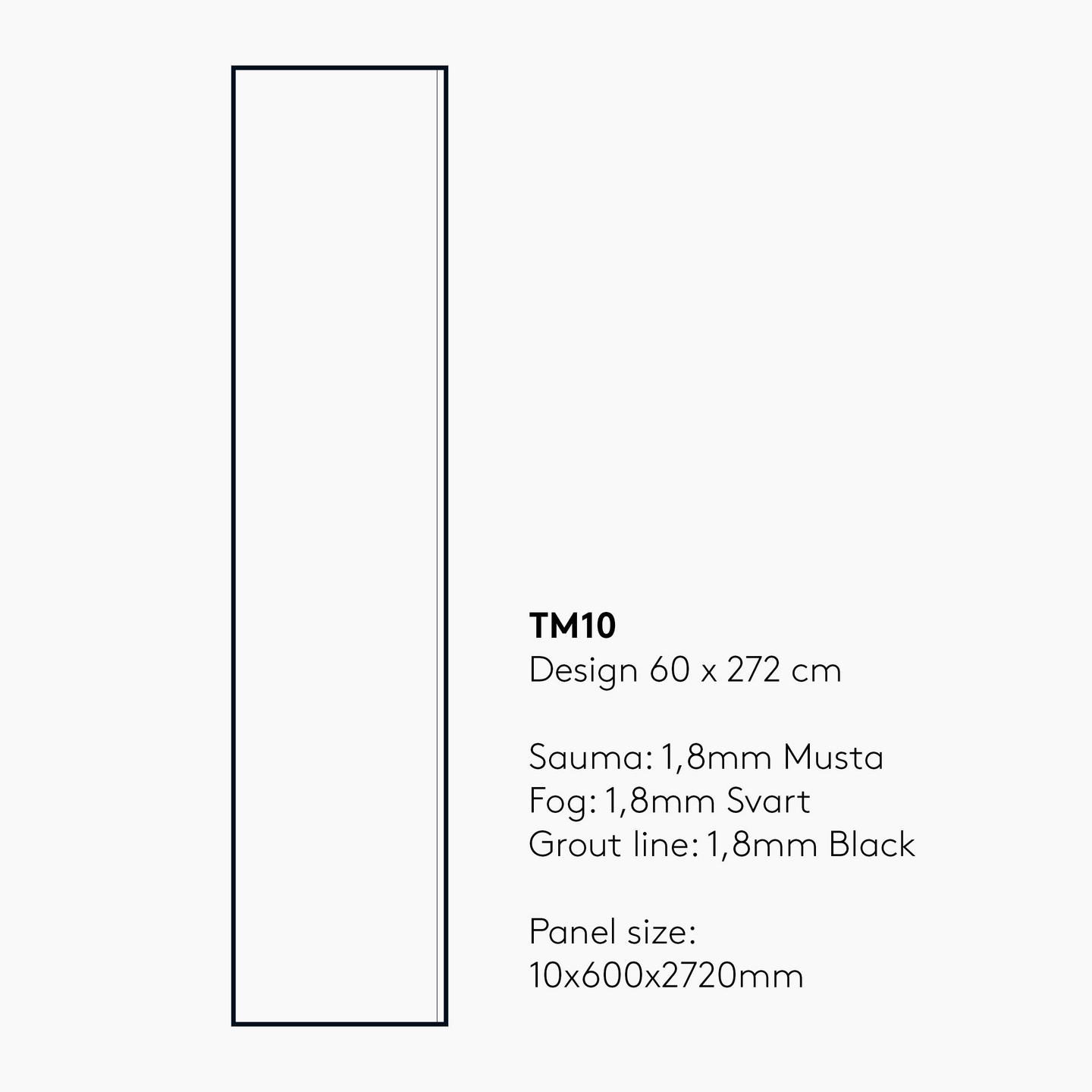 Sisustuslevy Fibo 3487TM10 Bright Marble 60x272cm