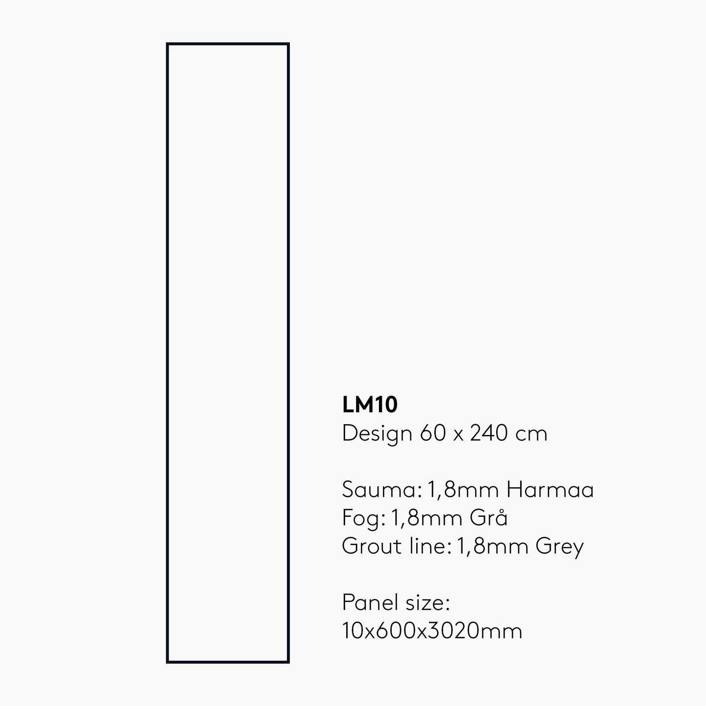 Sisustuslevy Fibo 3487LM10 Bright Marble 60x302cm
