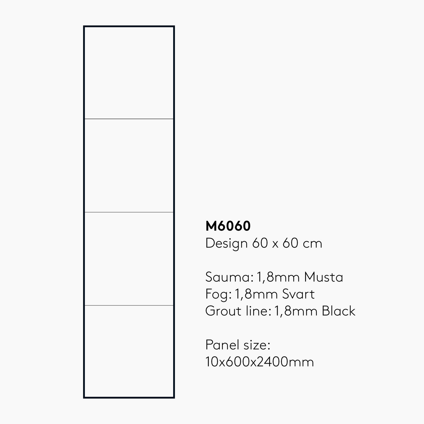 Sisustuslevy Fibo 2490M6060 Rough Cement