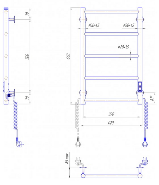 Pyyhekuivain Sentakia Classic sähkö F HP-I 650x430 teräs