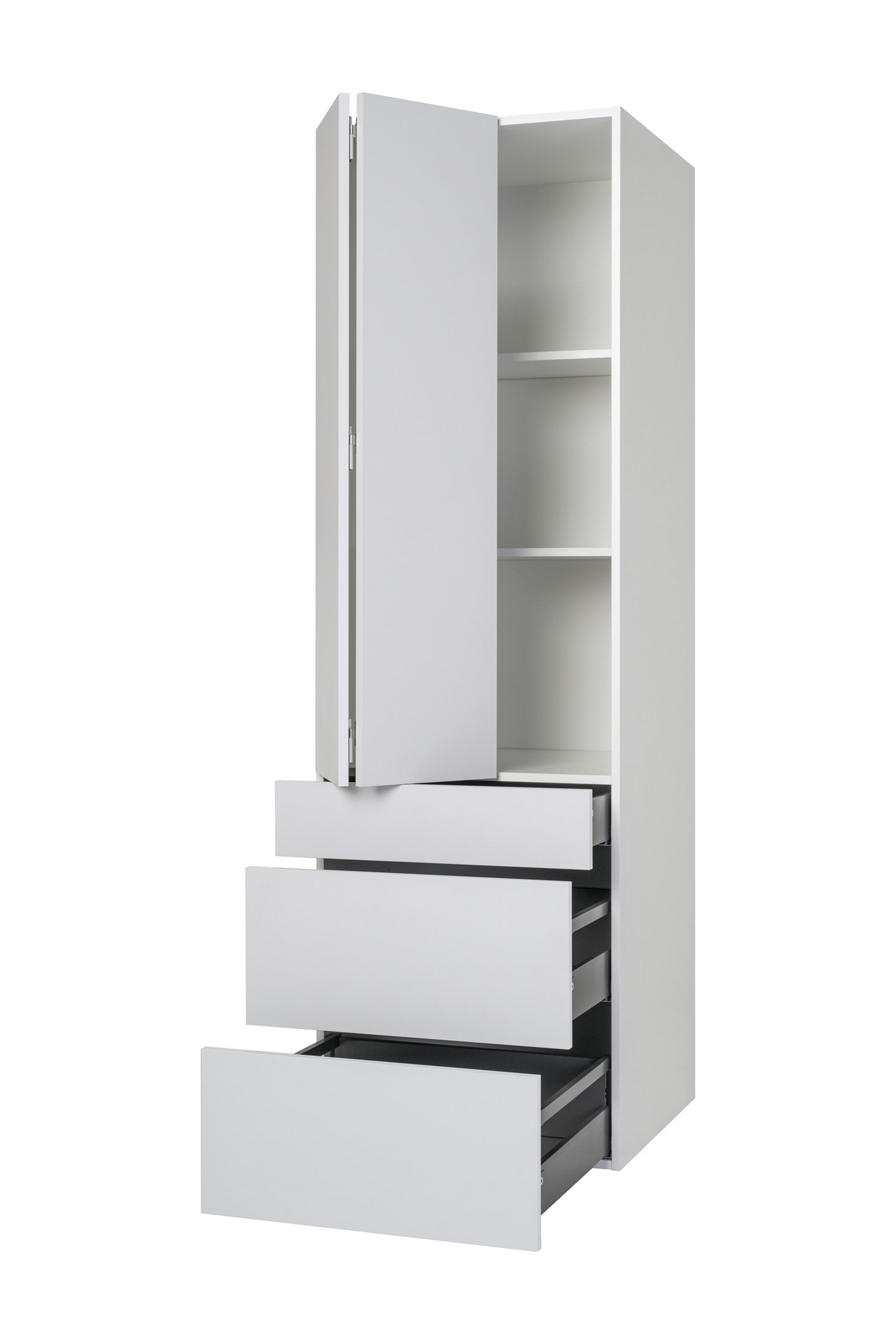 Aamiaiskaappi Cello Kumpula 192x60cm 3 laatikolla vasen