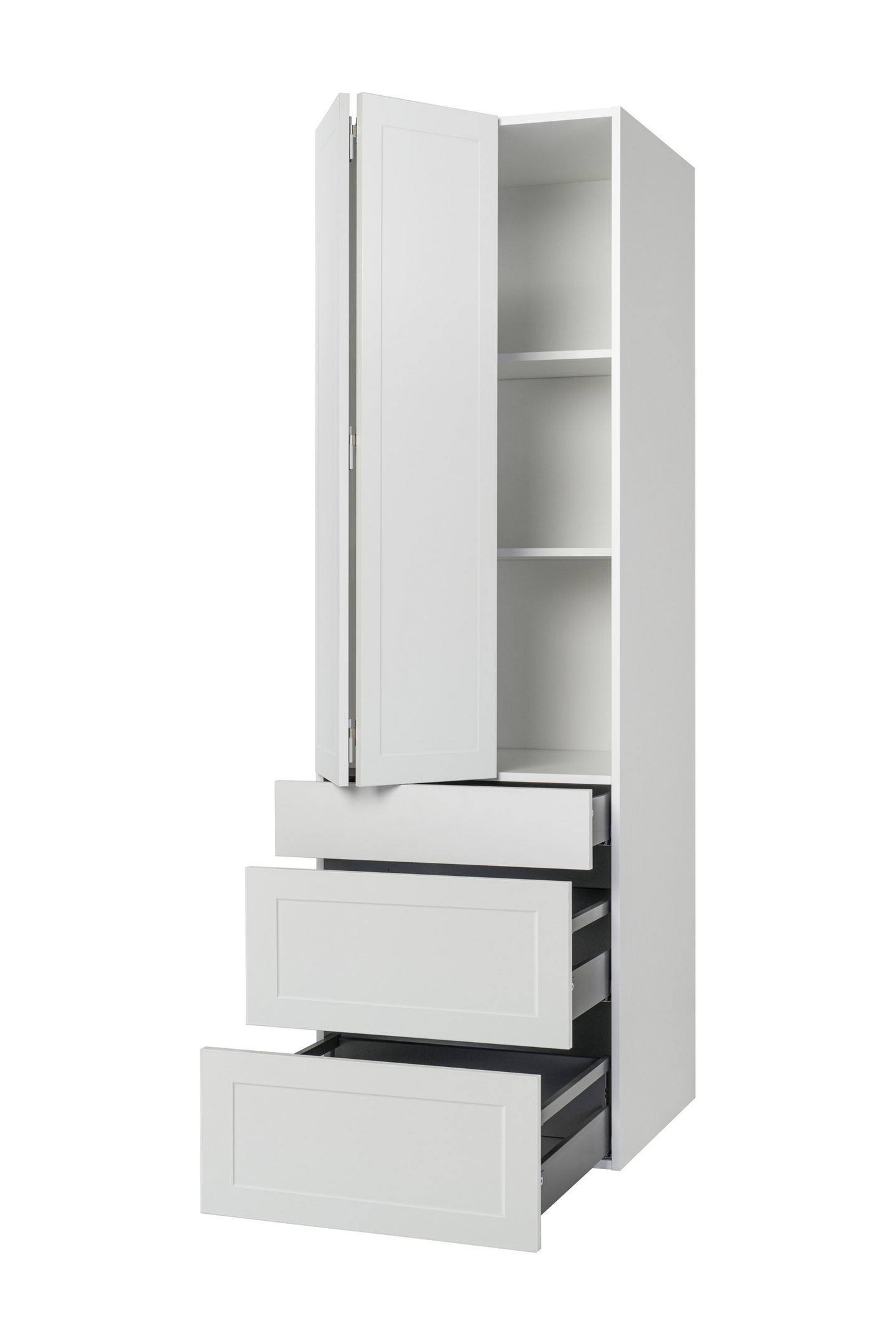 Aamiaiskaappi Cello Vappula 192x60cm 3 laatikolla vasen