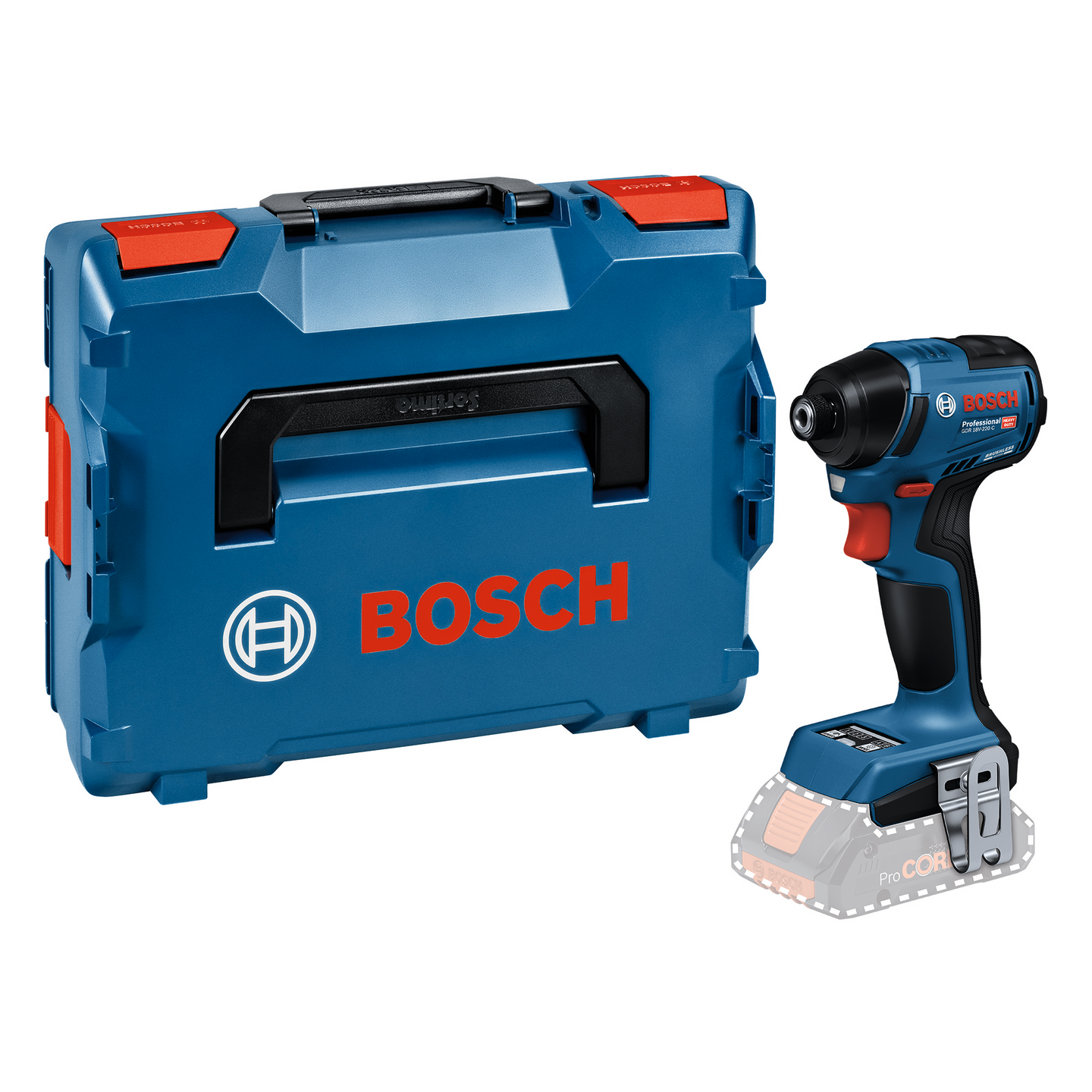 Akkuiskuruuvinväännin Bosch GDR 18V-220 C Solo GCY L-Boxx