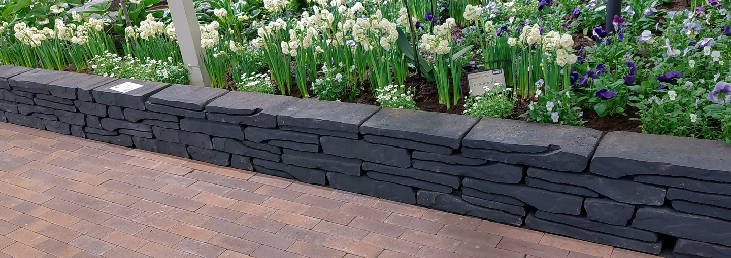 Rustikko Rudus mustaharmaa 400x180x77mm