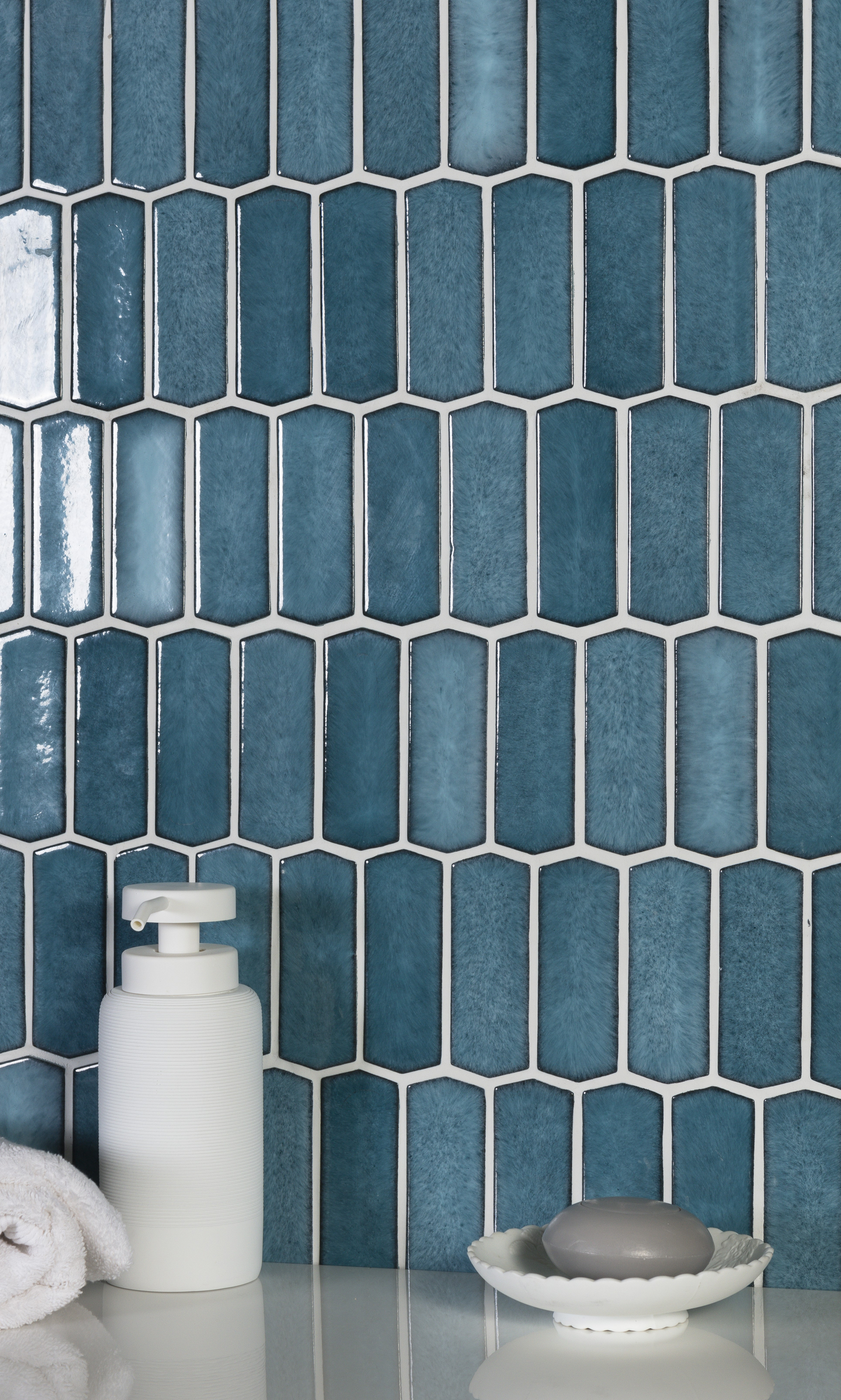 MOSAIK CELLO SILK 10X38,5 BLÅ