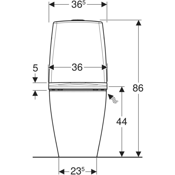 Wc-istuin IDO Glow Art Turboflush SCQR kansi