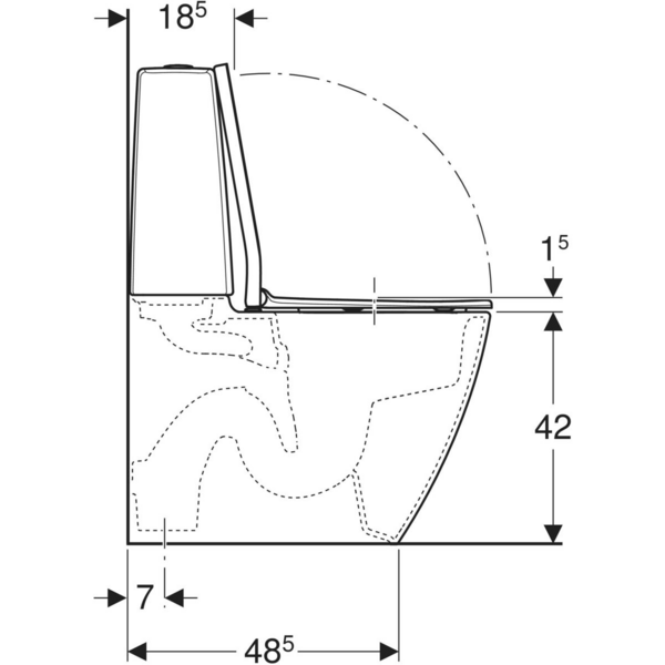 Wc-istuin IDO Glow Art Turboflush SCQR kansi