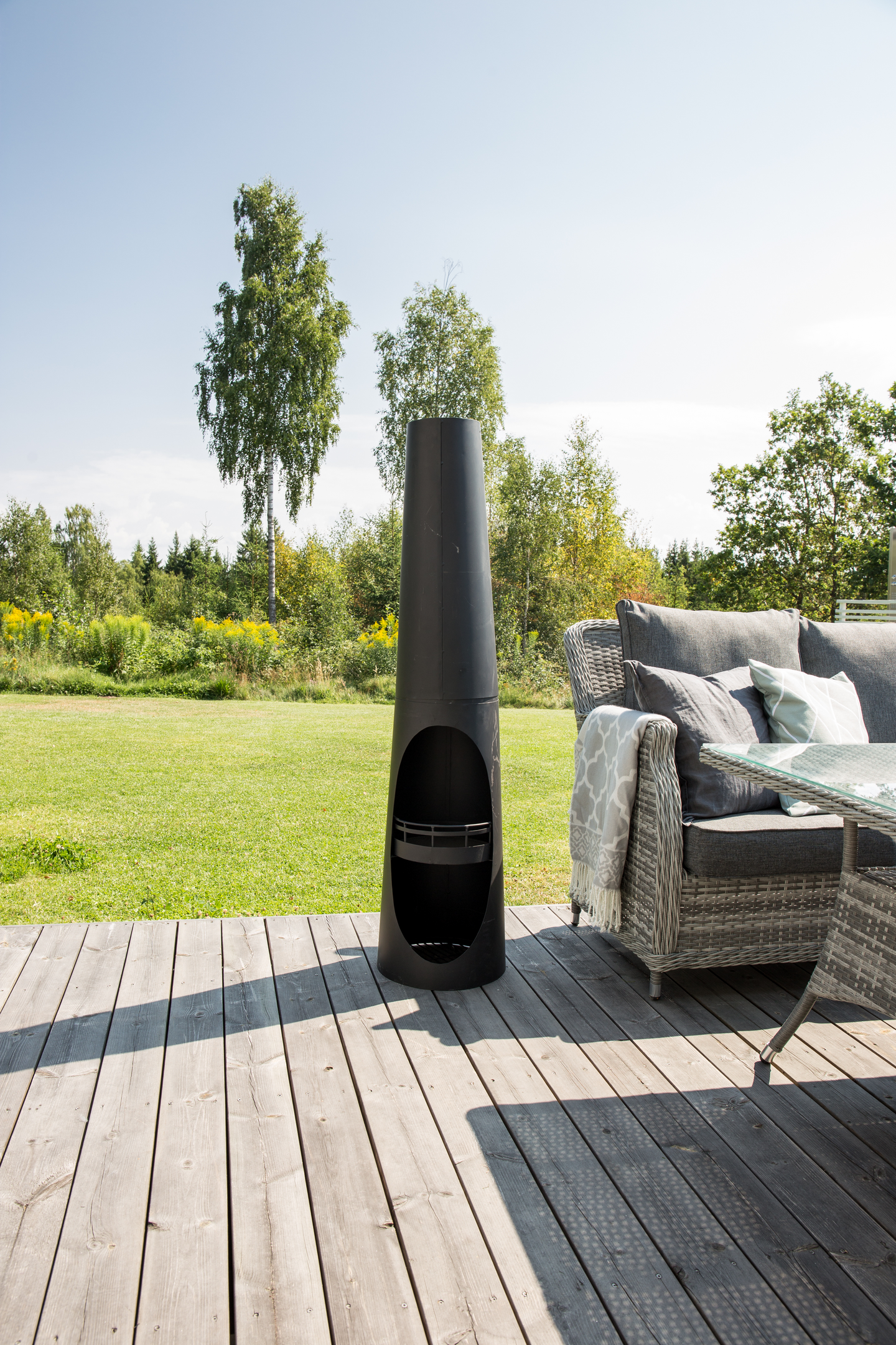 ELDSTAD BJÖRKFORS I SVART STÅL