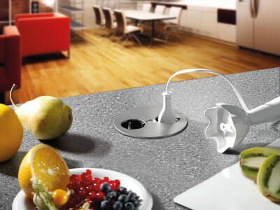 Pistorasiapaneeli Bachmann Twist 2-osainen ruostumaton teräs