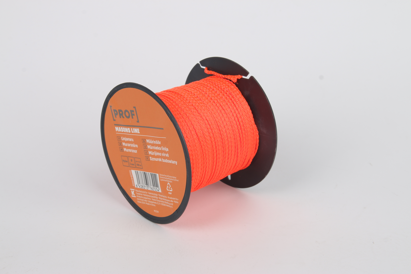 Linjanaru PROF neon-oranssi 2mmx100m