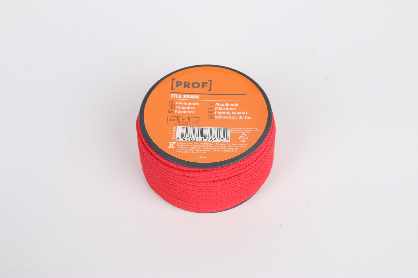 Saumanaru PROF punainen 2,5mmx30m