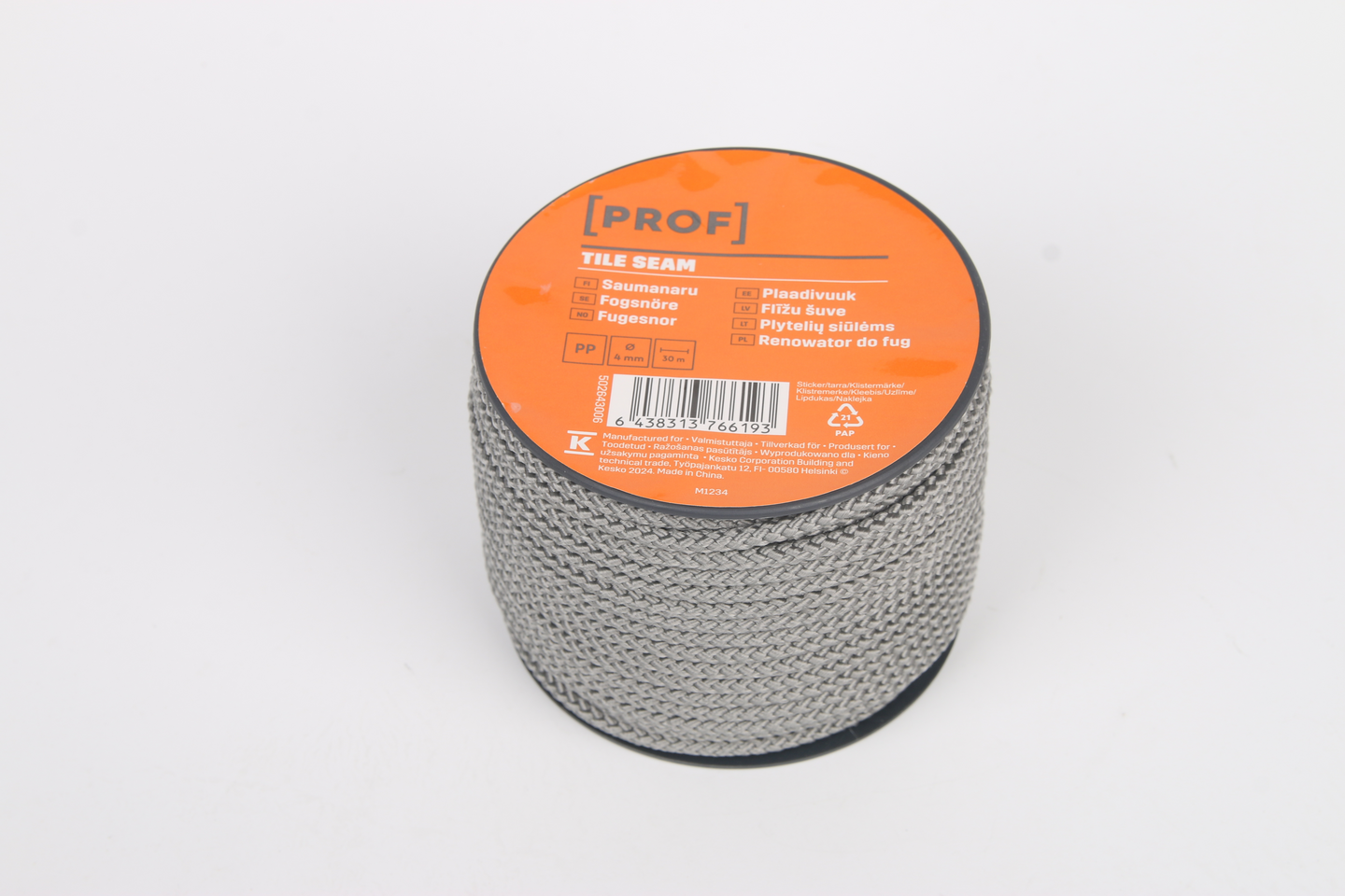 Saumanaru PROF harmaa 4mmx30m