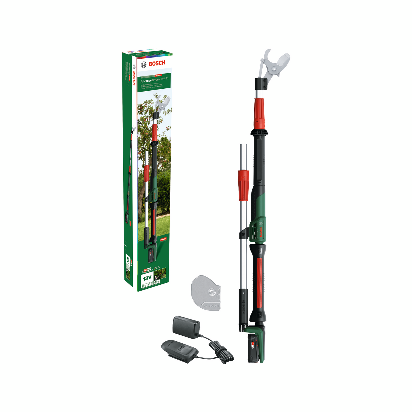 Akkuoksasakset Bosch AdvancedPrune 18V-45 2,0Ah jatkovarsi