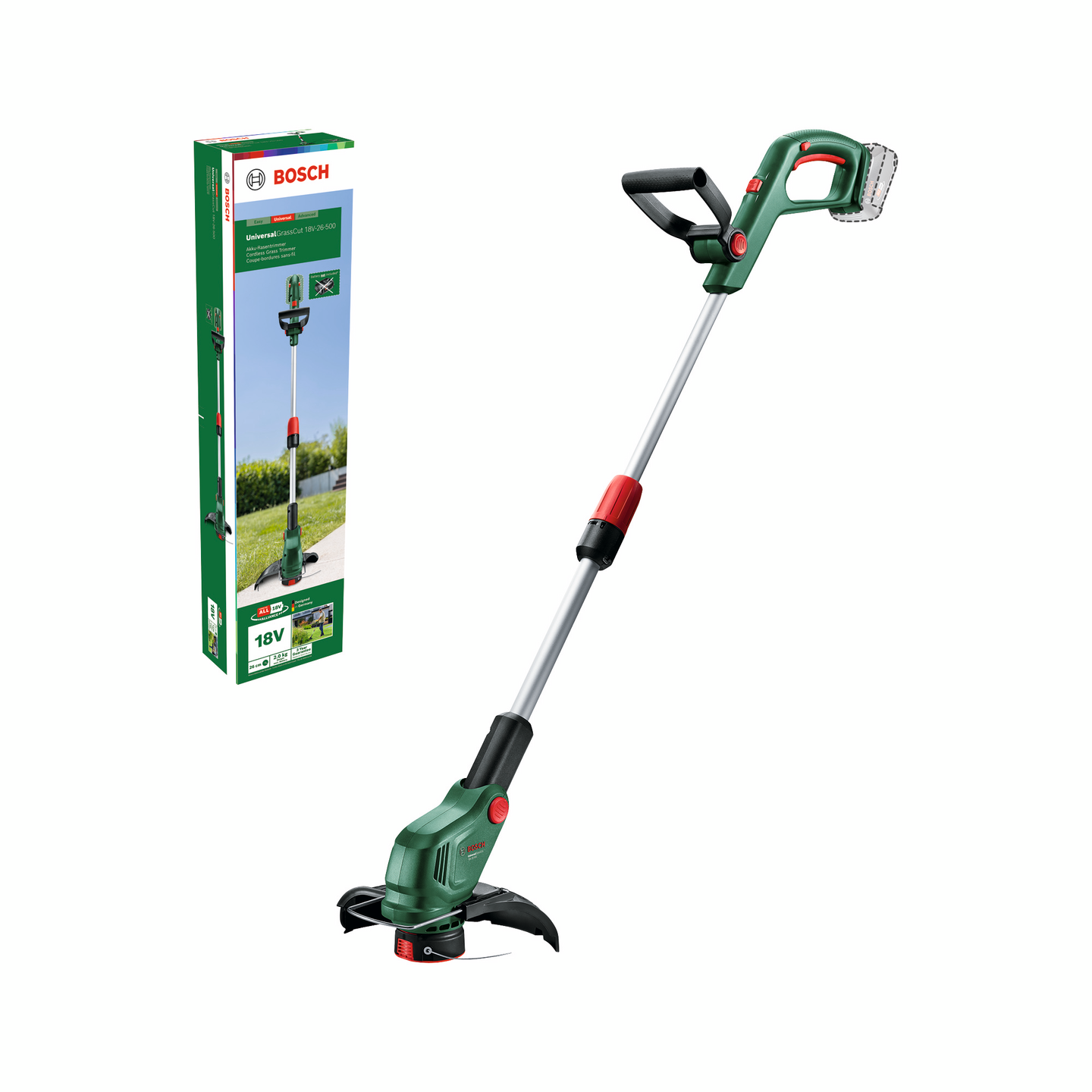 Akkuruohotrimmeri Bosch UniversalGrassCut 18V-26-500 Solo