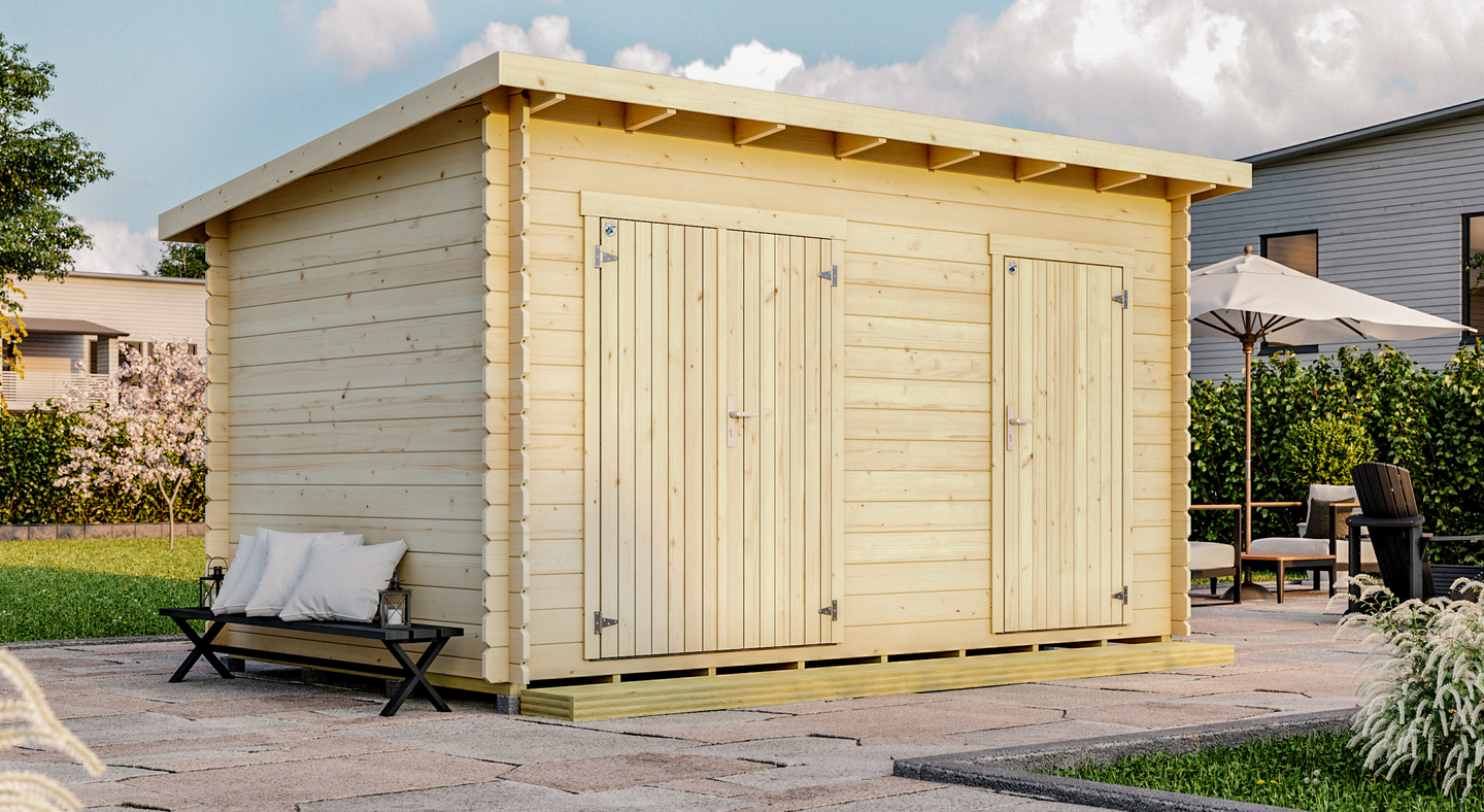 Pihavarasto Luoman Lillevilla Puolukka 9,4m²