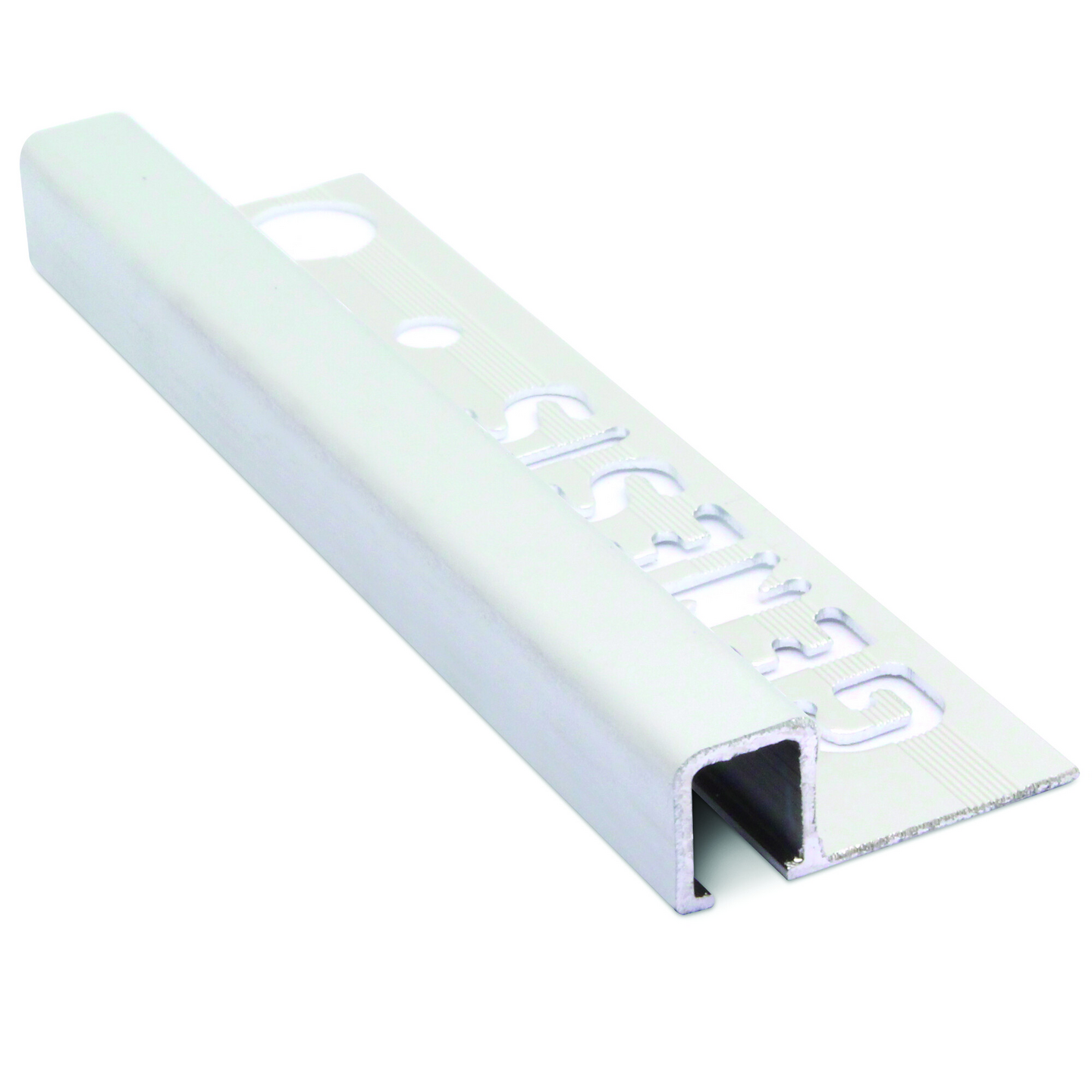 Laattalista Genesis pyöreä neliö 10mm 250cm matta hopea